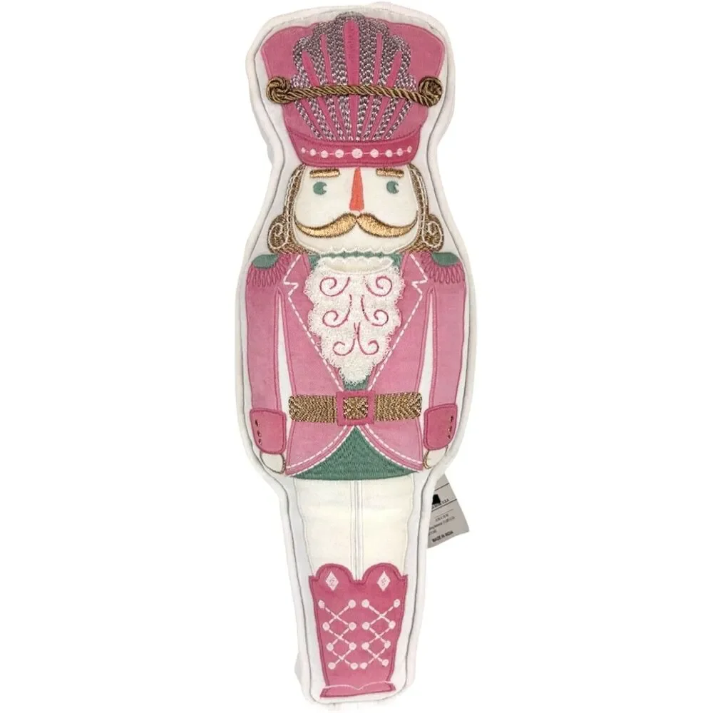 Pottery Barn LoveShackFancy Nutcracker Pillow Velvet Holiday Decor NEW  *READ*